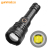 Cross-Border New Arrival Xhp90 Strong Light Flashlight USB Charging Input and Output Contraction Band Safety Hammer Outdoor Flashlight Tube
