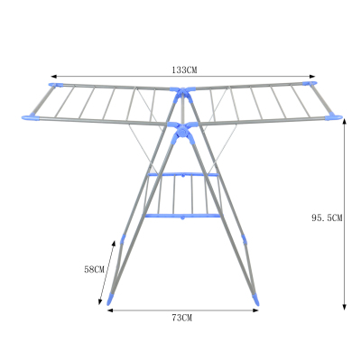 0016A iron spray Airfoil clothes-clothes-clothes-clothes- Clothes - Clothes - Butterfly - Shaped Air Rack Factory