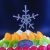 New Snowflake Christmas Scene Layout Cake Inserting Card Holiday Baking Decoration Cake Decorative Flag Factory Direct Sales