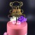 New Acrylic Cake Fork Pastry Inserts Birthday Party Cake Inserting Card Scene Layout Factory Customization