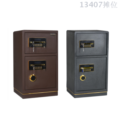 cheap security money deposit box electronic steel 2 door safe