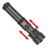 Cross-Border Xhp50 Flashlight Built-in Battery USB Rechargeable Telescopic Zoom Model Power Display Power Torch