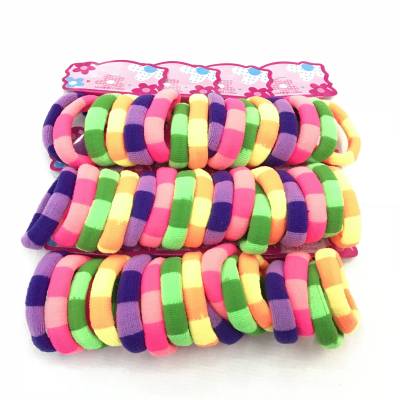 Two-color gradient nylon high stretch jacquard plaid ring does not damage hair rubber band