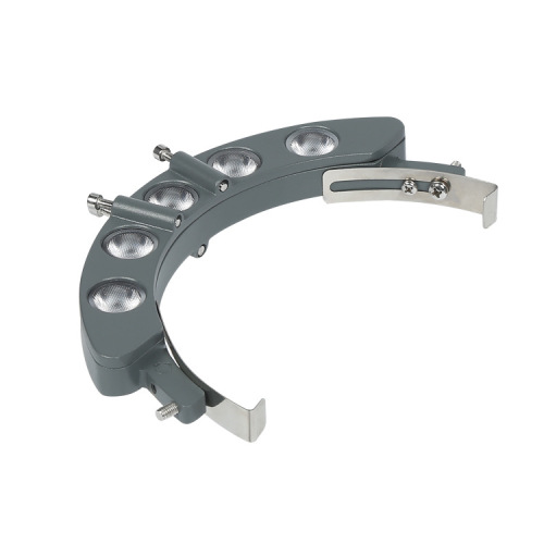 Outdoor Waterproof Ancient Building Roof Shingle-Side Pavilion Decorative Tile Moon Crescent Light 5W Bright Led Corrugated Lamp