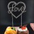 Alloy Cake Insert New High-End Wedding Ceremony Birthday Party Baking Crystal Cake Inserting Card