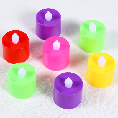 Wholesale wedding led candle lights colorful electronic candles creative proposal proposal birthday party props