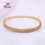 Grain Shape Rhinestones wei xiang Best Seller in Europe and America Annual Hot Strip Narrow Copper Zirconium Simple Bracelet Ring Set