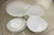 Bestway porcelain tableware is set with tempered glass for tracing gold and white jade glass plate
