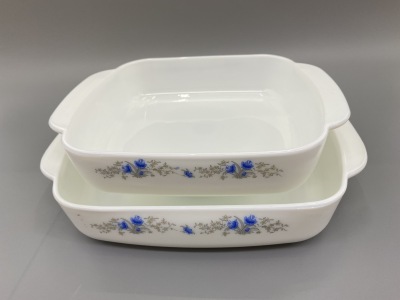 Opal Glass White Jade Glass Plate Glass Porcelain Bowl Tempered Glass Bakeware Glass Porcelain Tableware