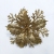 Gold powder Christmas Leaf simulation plant flower head plug-in European decoration Christmas supplies