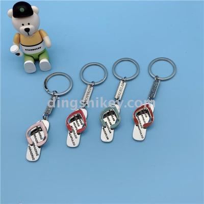 Guangdong Zinc Alloy Key Ring Metal Small Pendant Keychain Slipper Shape Alloy Keychain