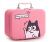 The lovely cosmetic bag is portable and simple with large capacity