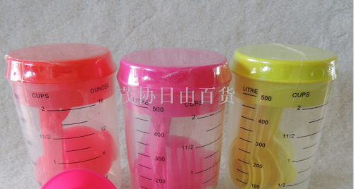 manufacturers supply environmentally friendly plastic eight-piece set measuring cup milk tea shop spare measuring cup and spoon set