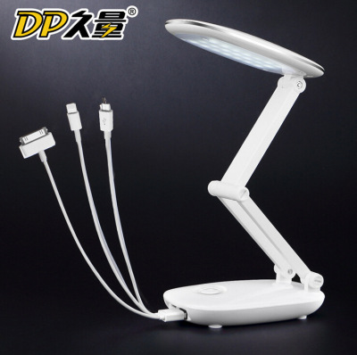 Duration Power New LED-123 Power Bank Touch Desk Lamp USB Mobile Power Folding Eye-Protection Lamp Reading and Learning Lamp