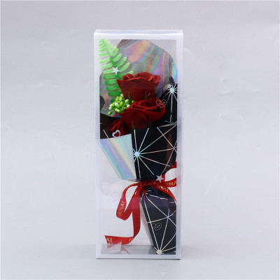 Soap Flower Bouquet Gift Box Artificial Rose Valentine's Day Birthday Bouquet Gifts for Moms