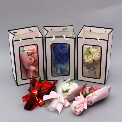 Birthday Bouquet Gift Box Rose Soap Flower Dried Flower Gift Box Couple Girlfriends Girlfriend Gift