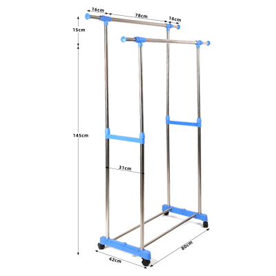 Tw - 002 stainless steel in use and the parallel bars floor - to - between thanks racks, indoor and is suing balconies can be mobile air drying rack factory direct sale