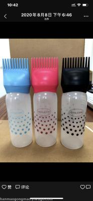 Color hair dye bottle