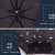 Bronzed feather umbrella for men and women stylish sun block umbrellas triple a fold manually folded vinyl umbrellas