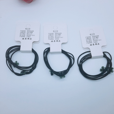 New Japanese Elastic Hair Single Rubber Band Hair Ring Hair Rope Pieces of Good Quality Hair Band Rubber Band