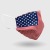 Map Processing American Flag Polyester Mask Fashion Dustproof Warm Custom Digital Printing Foreign Trade Cycling Mask