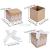 Wholesale Customized Wedding Wedding Candies Box Square Kraft Paper Candy Box with Ribbon