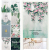 INS Nordic Plant Curtain Fabric Half Curtain Bedroom Living Room Decoration Hole-Free Household Partition Curtain Windshield Curtain
