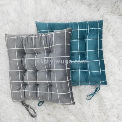 Nordic Flannelette lattice seat cushion cross-border hot chair cushion manufacturer Direct Wholesale