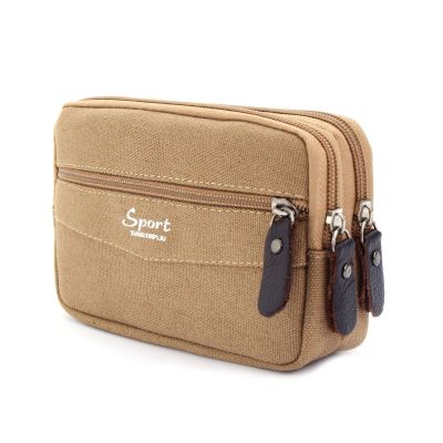 The new large-size washing plain bag with leather belt and men's multi-function and large-capacity mobile phone bag manufacturers wholesale