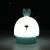 Colorful Rabbit Silicone Light LED Color Changing Decompression Night Light Children Bedside Atmosphere Small Night Lamp Creative Gift