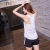 Sport tank top for women loose sleeveless yoga dress with beautiful back Running workout Speed Dry blouse Top