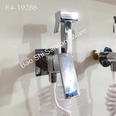 Woman washer nozzle full copper body washer butt washer toilet balcony flush spray gun multifunction Angle valve