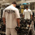 New Fitness shortsleeved male brothers Training wear loosefitting largesize sports Tshirt running bottom Shirt summer