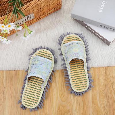 Hot Sale Microfiber Chenille Cleaning Slippers For Floor Mop