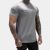 New fitness sports men all cotton T-shirt training running sweat tight breathable shirt with round neck and short sleeve