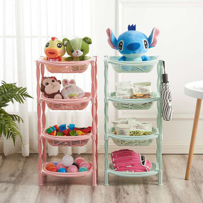 Kitchen Rack Four-Layer Vegetable Basket Vegetable Basket Floor Multi-Layer Household Rack Thick Fruit Storage Wholesale