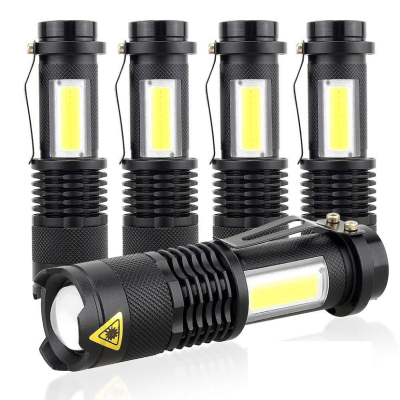 Aluminum Alloy HIGH Quality SK68 ZOOM LED Flashlight Mini COB A