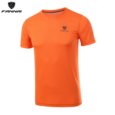 Men's Quick Dry T-shirt Short sleeve sweat Breathable Sports T-shirt Summer shirt