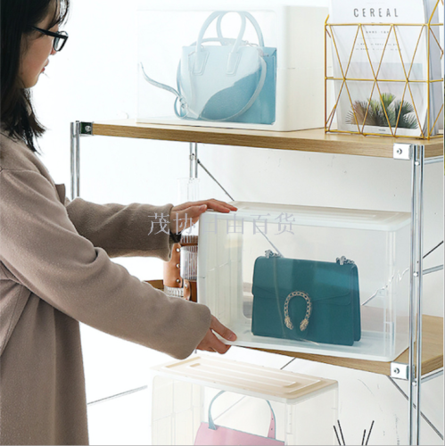 storage box diy household supplies bag plastic dustproof box folding storage cabinet multi-layer combination overlay storage box