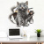 The New foreign trade 3 d cat wall stickers children 's room can remove toilet stickers wish express hot style