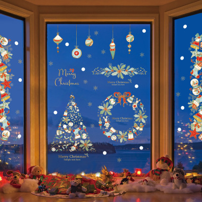 Christmas stickers Holiday Windows Windows office shop decorative wall stickers