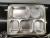 New stainless steel big five snack plate student lunch box canteen snack plate office worker bento box