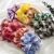 Japanese and Korean New Large Intestine Ring Retro Style Plaid Color Bright Hair Ring Girl Series Released Circle Head Accessories