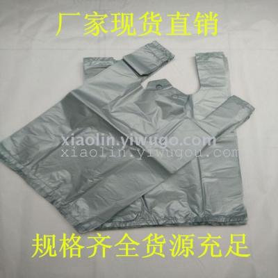 Manufacturers spot direct gray hot style handle plastic vest bags shopping bags garbage bags