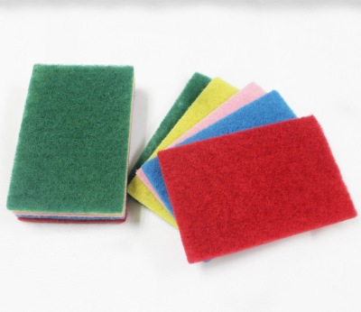 Factory Direct Sales 10-Piece Color Scouring Pad Dish Cloth Rag Hardened Colorful Cloth Daily Cleaning Products