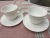 Glass saucer tempered glass saucer glass porcelain cup coffee cup saucer round cup 190CC