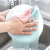 Dishcloth double-sided two-color wipe pan wash cloth kitchen do not touch oil do not drop hair can hang Dishcloth thickening hundred clean cloth