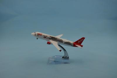 Aircraft model (16CM AirAsia A320 White Dragon coating) alloy aircraft model simulation aircraft model