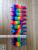 6 color ballpoint pen rainbow ribbon bow plush pen craft pen various decorative pens Hongya creative stationery