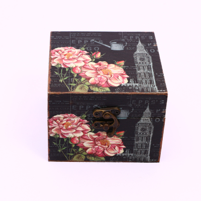 Hand-Painted Craft Jewelry Box Antique Style Makeup Items Boxes Dowry Classical Vanity Box Chinese Wedding Gift